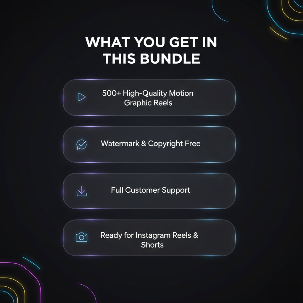 500+ Motion Graphic Reel Bundle