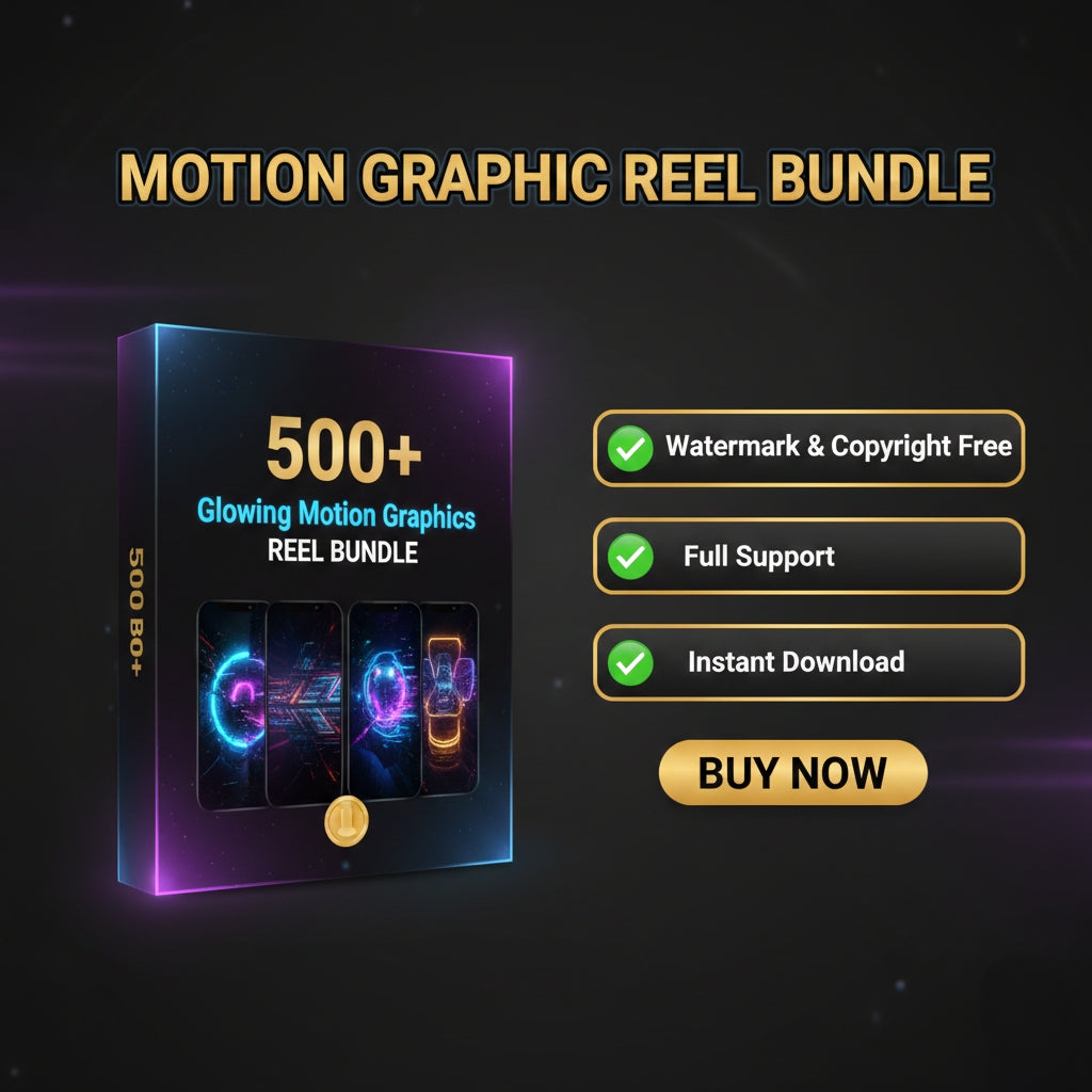 500+ Motion Graphic Reel Bundle